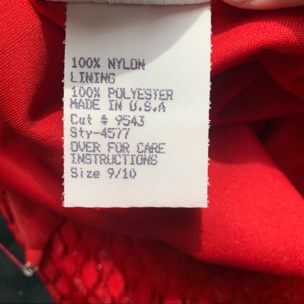 Spaghetti Strap - Knee Length Semi-Formal Red Dress - Picture 7 of 9